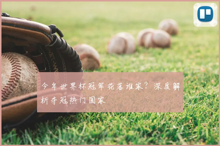 今年世界杯冠军花落谁家？深度解析夺冠热门国家
